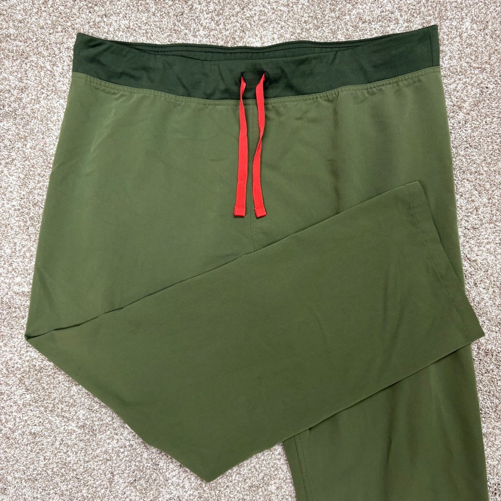 FIGS Pisco Scrub Pants Men's XL Dark Olive Straight Leg Medical Nurse Drawstring